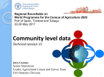 Community-Level Data - Food and Agriculture Organization of the