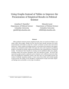 Using Graphs Instead of Tables to Improve the