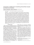 Comparison of methods for quantifying dental wear caused by