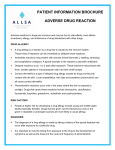 patient information brochure adverse drug reaction