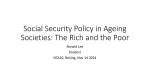 Social Security Policy in Ageing Societies