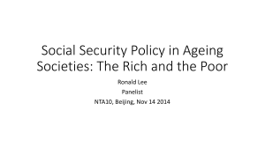 Social Security Policy in Ageing Societies