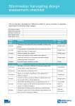 Stormwater harvesting design assessment