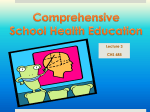 Comprehensive school health education