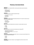 Pharmacy Tech Exam Review