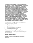 Physiology of plant responses to environmental stresses