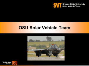 Solar Powered Cars - Classes
