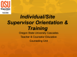 OSU Site Supervisor Training