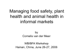 Managing Food Safety, Plant Health and Animal
