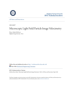 Microscopic Light Field Particle Image Velocimetry