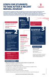 steps for students to take after a recent sexual assault