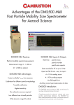 Advantages of the DMS500 MkII Fast Particle Mobility Size