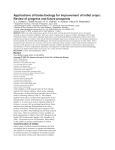 Applications of biotechnology for improvement of millet crops