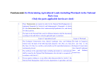 Fundamentals for Determining Agricultural Lands (including