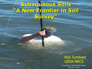 Subaqueous Soil Survey
