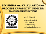 six sigma and calculation of process capability indices