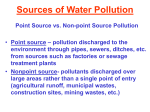 Sources of Water Pollution