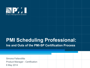Ins and Outs of the PMI-SP Certification Process