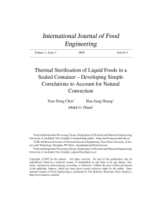 International Journal of Food Engineering