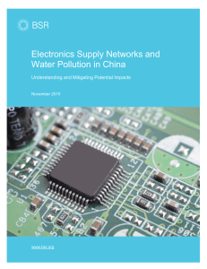 Electronics Supply Networks and Water Pollution in China