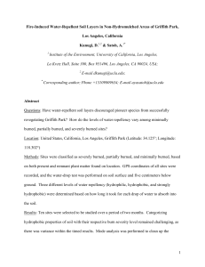 Fire-Induced Water-Repellent Soil Layers in Non