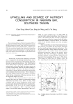 Upwelling and Degree of Nutrient Consumption in Nanwan Bay