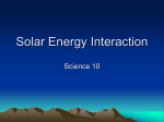 Solar Energy Interaction