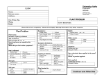 Plant Problem Diagnostic Form