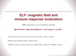 ELF-MF induce cell activation via the alternative pathway in immune
