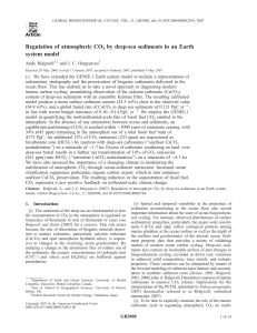 Regulation of atmospheric CO2 by deep