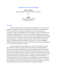 Complications of Intravesical Therapy