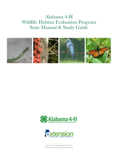 Alabama 4-H Wildlife Habitat Evaluation Program State Manual