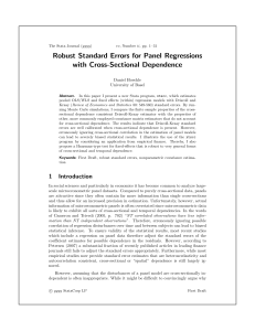 Robust Standard Errors for Panel Regressions with Cross