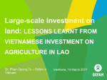 lessons learnt in Lao - Land Info Working Group
