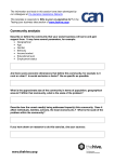 Community analysis - Co