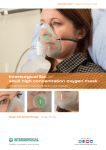Intersurgical EcoLite™ adult high concentration oxygen mask