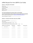Order form for shRNAs - Roswell Park Cancer Institute
