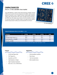Cree, CMPA2560025F 25W, 2.5-6.0 GHz GaN HEMT MMIC (Cree
