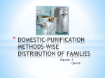 domestic-purification methods-wise distribution of families