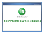 Solar Powered LED Street Lighting
