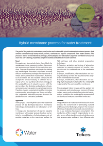 Hybrid membrane process for water treatment