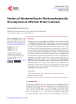 Studies of Montmorillonite Mechanochemically Decomposed at