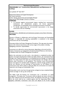 Environmental Procedure Form