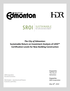 Sustainable Return on Investment Analysis of