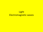 Light Electromagnetic waves