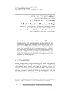 Real gas CFD simulations of hydrogen/oxygen supercritical