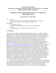 Validation of OMI L2 Sulfur Dioxide retrievals over volcanic