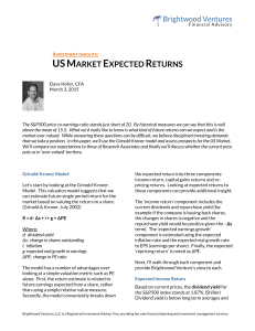 usmarket expected returns