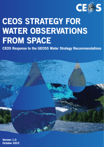 CEOS STRATEGY FOR WATER OBSERVATIONS FROM SPACE