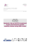 Systemic risk of UCITS investment funds and financial market